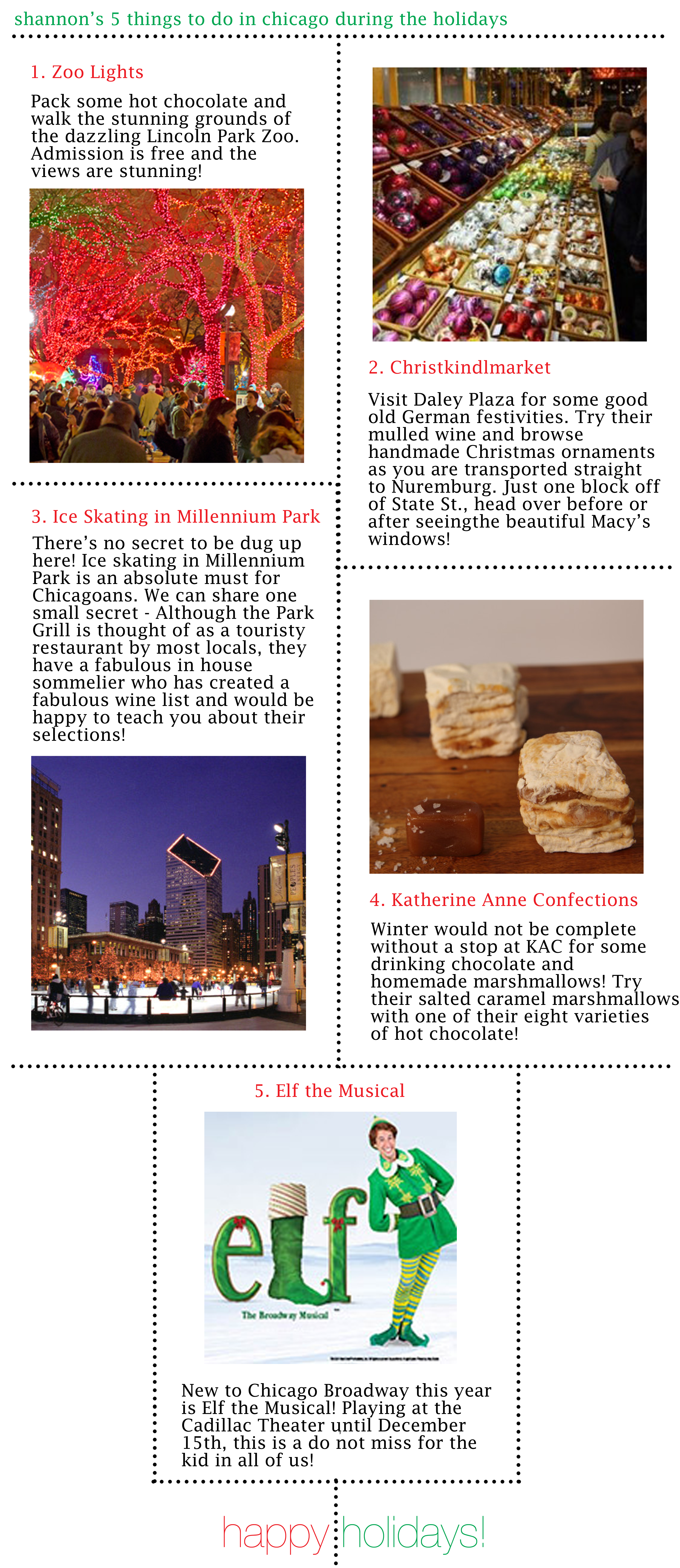 Shannon’s 5 Things To Do in Chicago During The Holidays