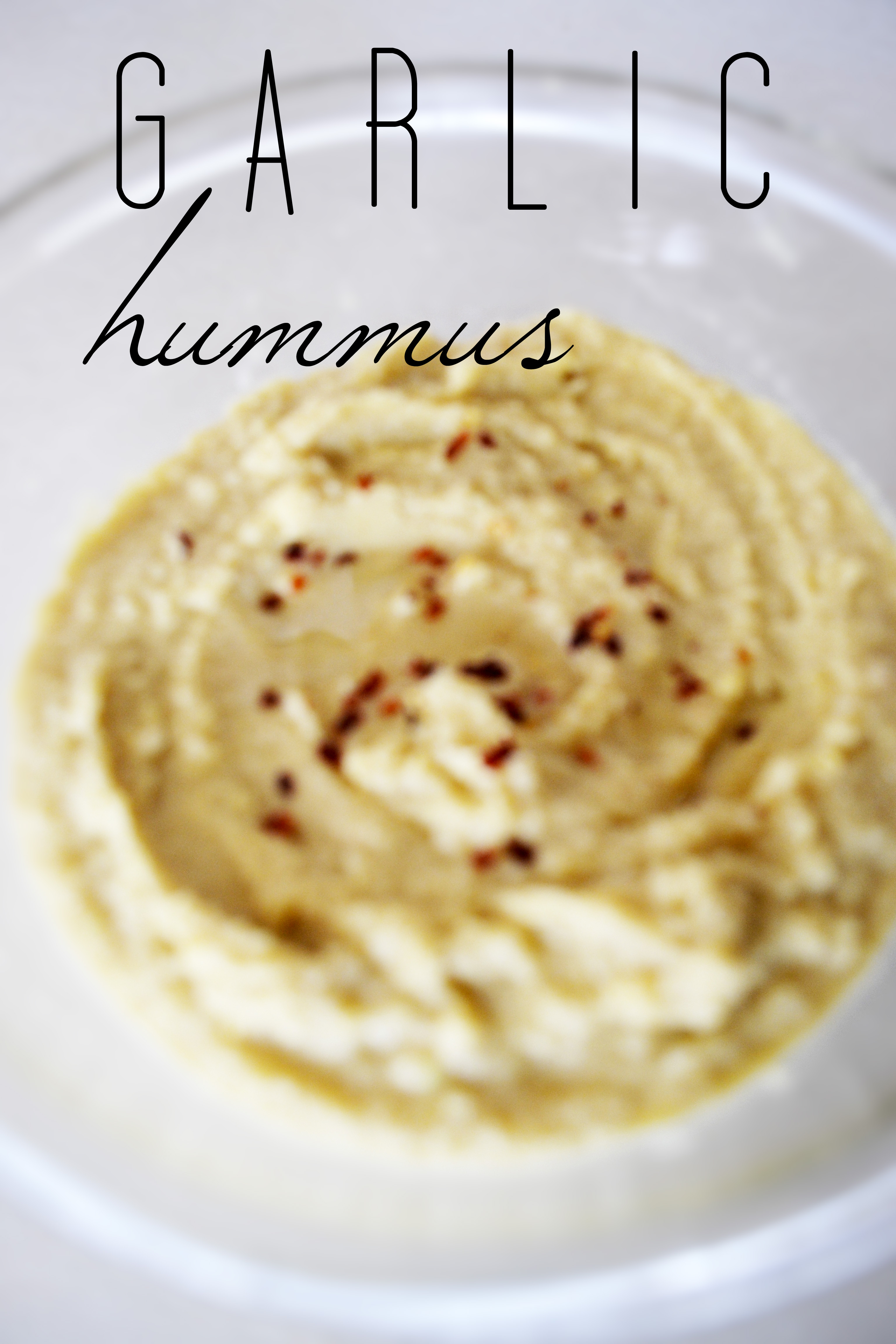 Superbowl Snack: Garlic Hummus