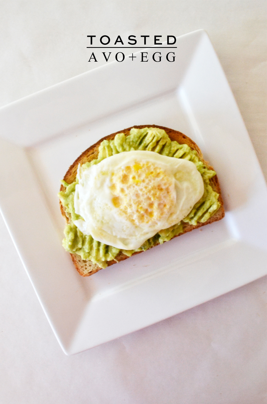 Toasted Avocado & Egg Recipe