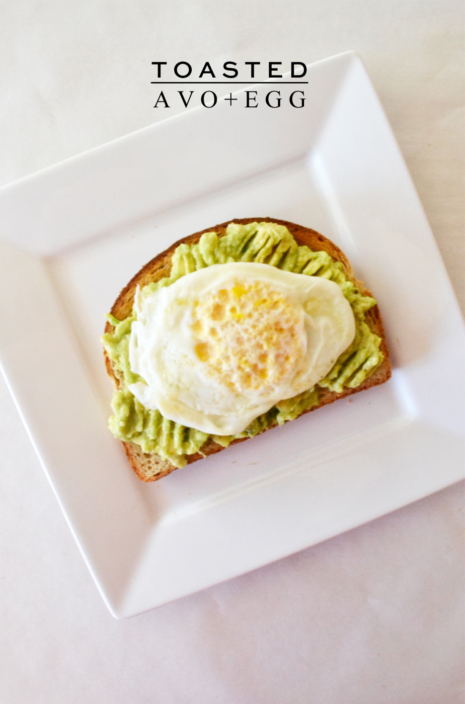 Toasted Avocado & Egg Recipe