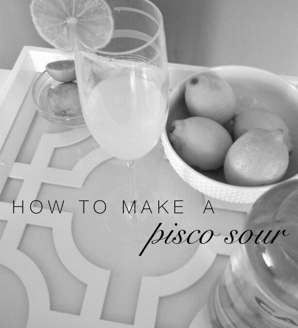 How to make a Pisco Sour