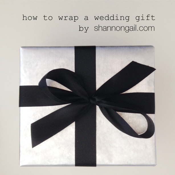 How To: Wrap a Wedding Gift