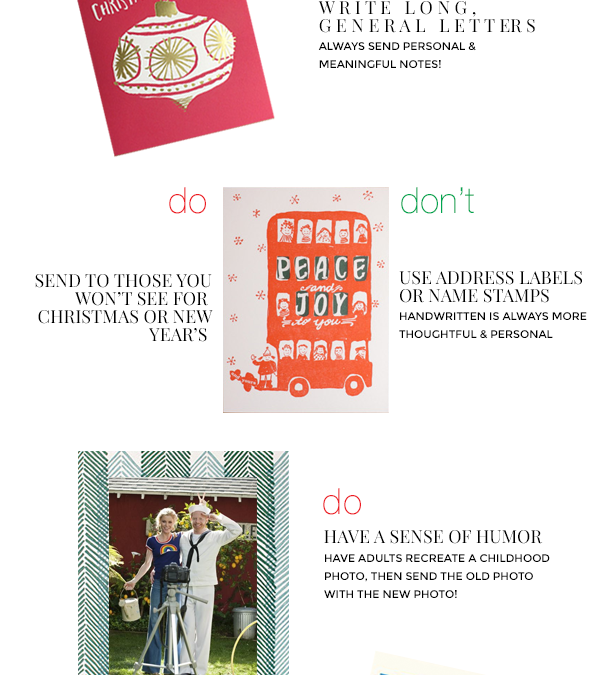 Christmas Cards Do’s & Dont’s
