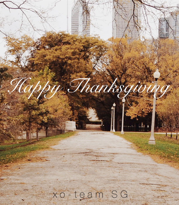 Happy Thanksgiving From Team SG