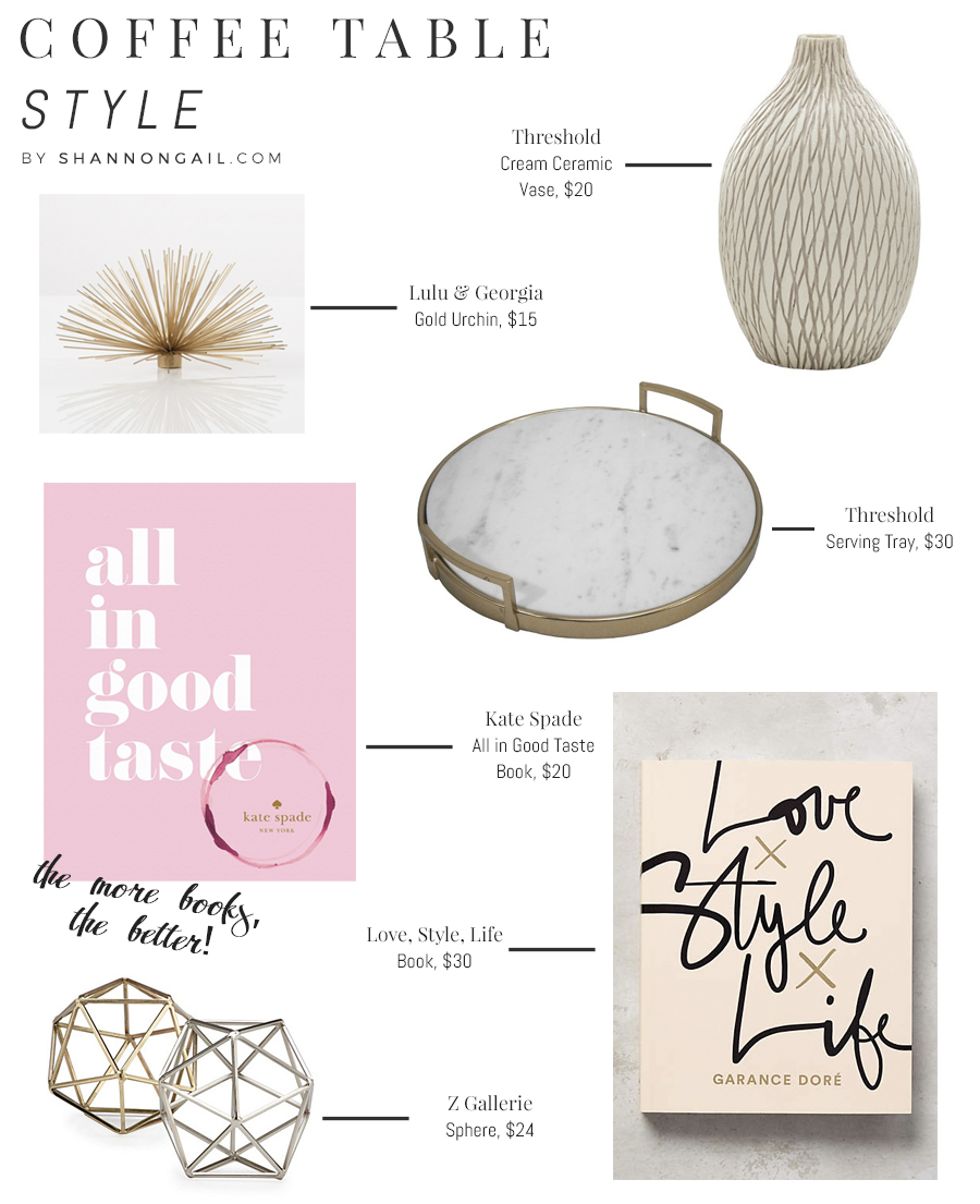 Shannon Gail_Coffee Table Accessories collage
