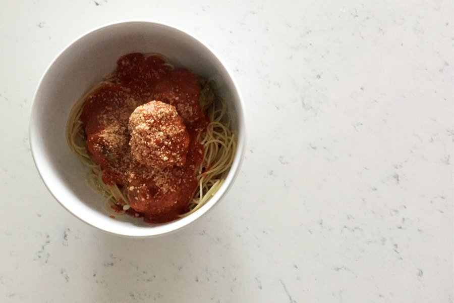 Skinny Spaghetti & Meatballs