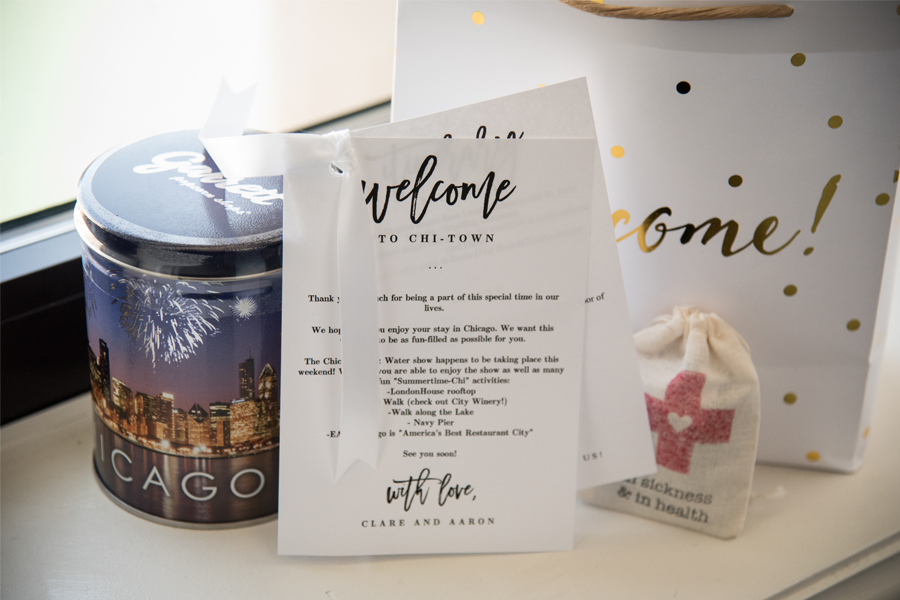 Chicago Wedding Welcome Bag Ideas - Shannon Gail